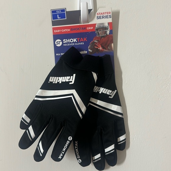 Youth Large Size Receiver Gloves Football - Picture 1 of 3
